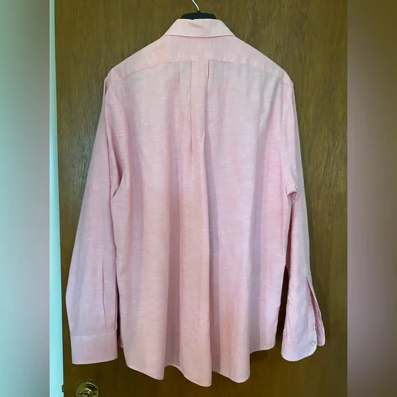 Vineyard Vines Men’s Large Slim Fit Pink Dress Shirt - Picture 5 of 5